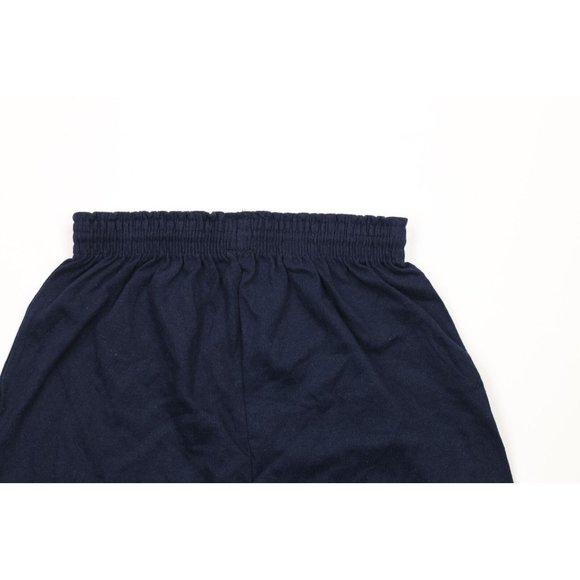 NOS Vintage 80s Champion Mens Medium Spell Out Above Knee Shorts Navy Blue USA - Picture 8 of 9